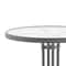 Flash Furniture Bellamy 23.75'' Silver Round Tempered Glass Metal Table TLH-070-1-SV-GG - alternate 8